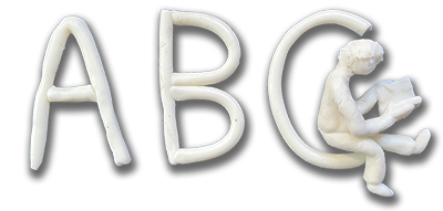 Logo ABC Spelenderwijs wit op transparant 400x190px